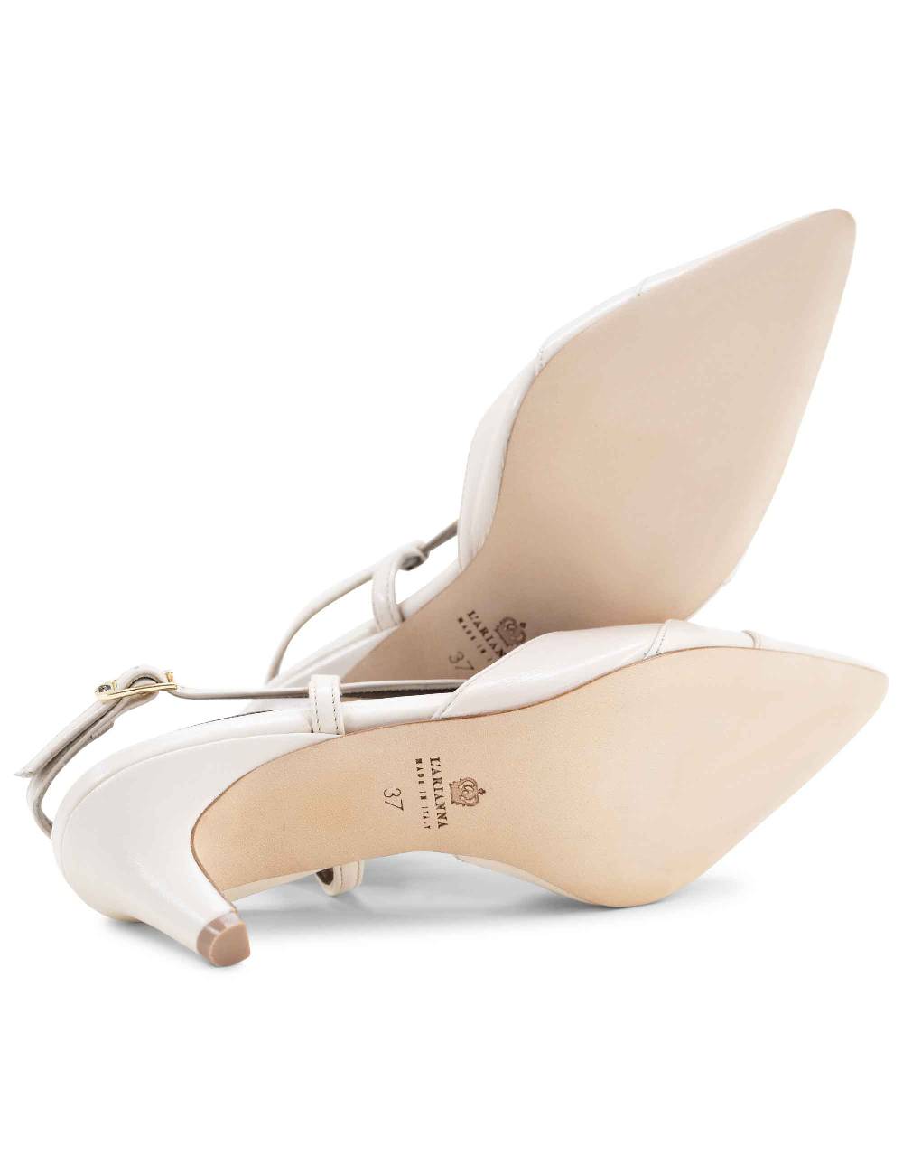 L'ARIANNA Decollete CH1757 da donna in pelle lux vaniglia L'Arianna Vendite Flash