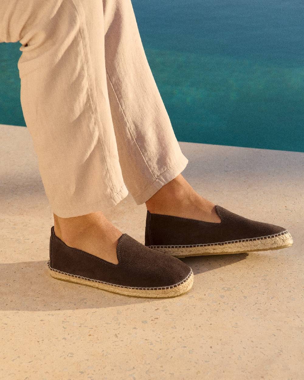 Manebí Suede Espadrilles - Cocoa Italy