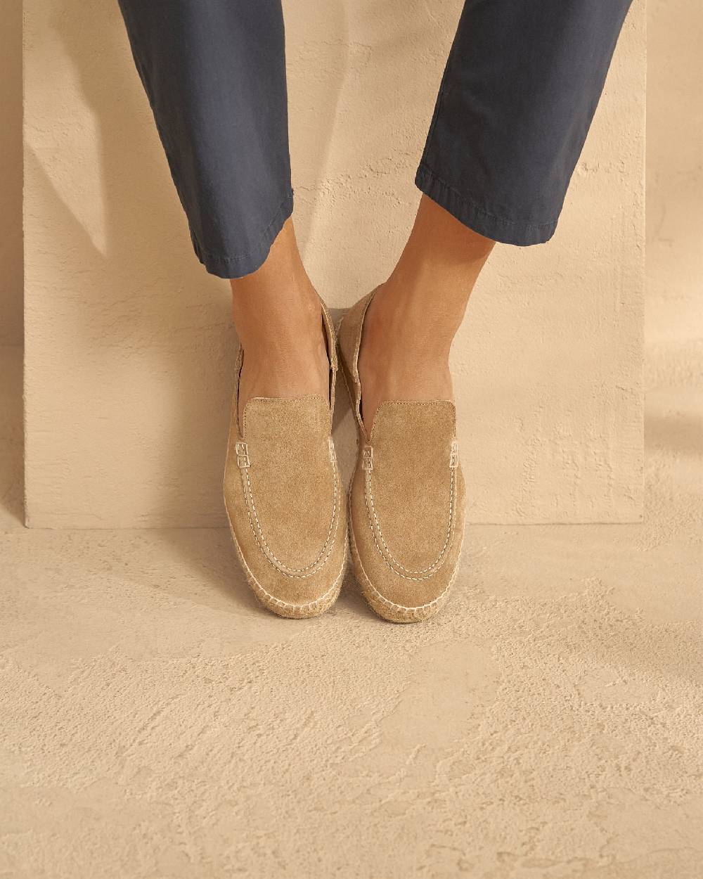 Manebí Mocassini Traveler - Hamptons - Washed Beige Negozi Online