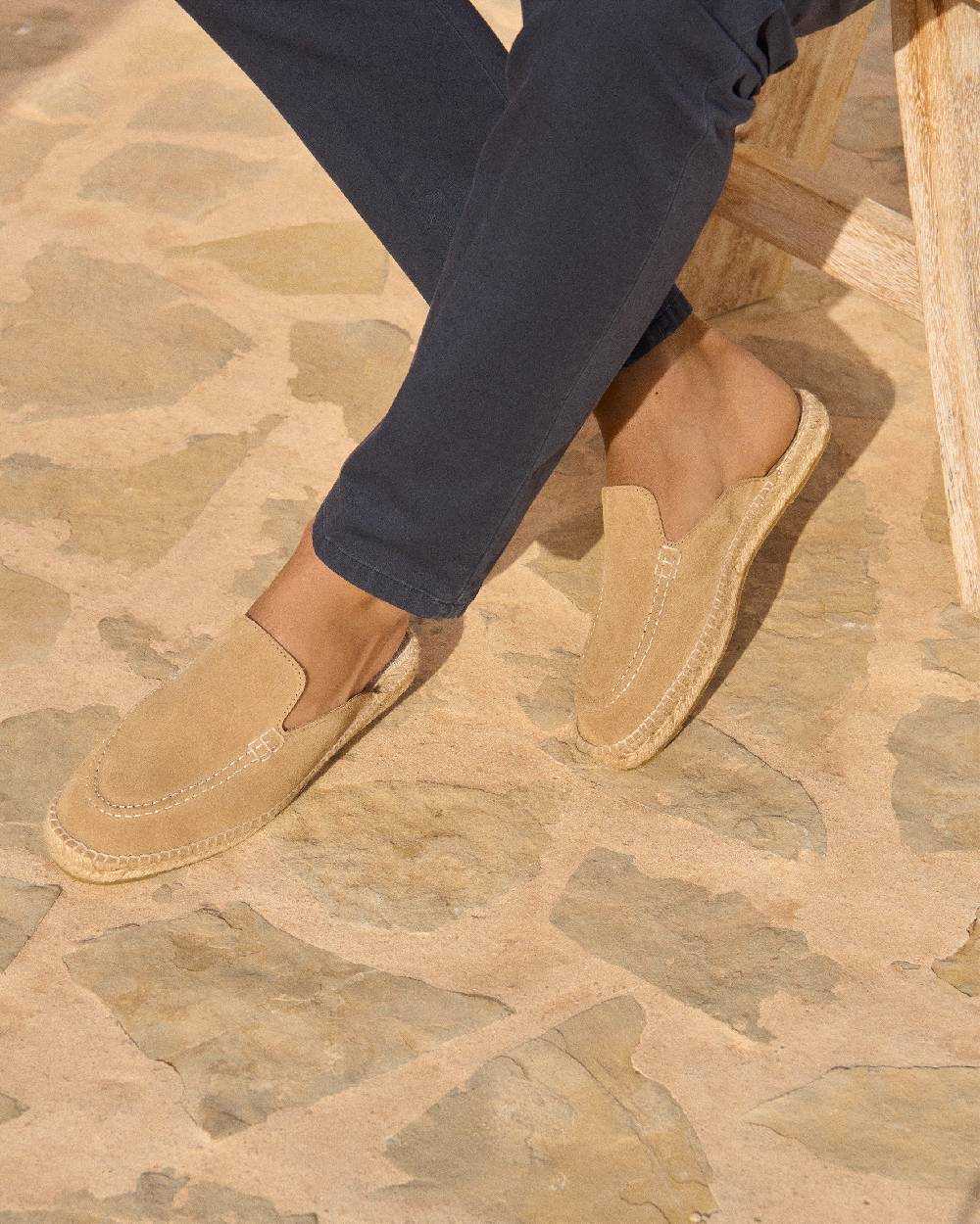 Manebí Mocassini Sabot Traveler - Hamptons - Washed Beige Fino Al -60%