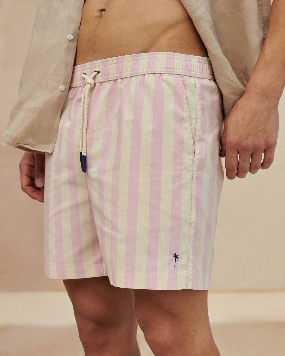 Manebí Printed Swim Shorts - Antique Rose Sottocosto