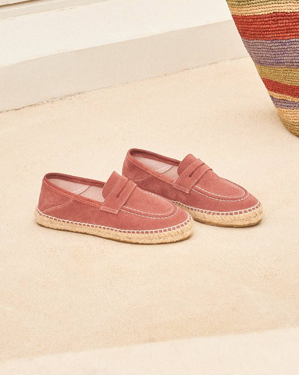 Manebí Suede Loafers Espadrilles - Hamptons Terracotta Negozio