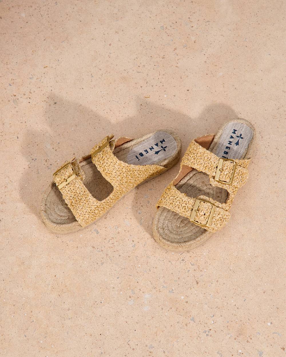 Manebí Raffia Nordic Sandals - Raffia Net Novità