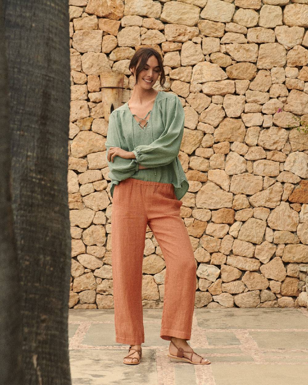 Manebí Linen Varadero Shirt - Mineral Green Hotsell