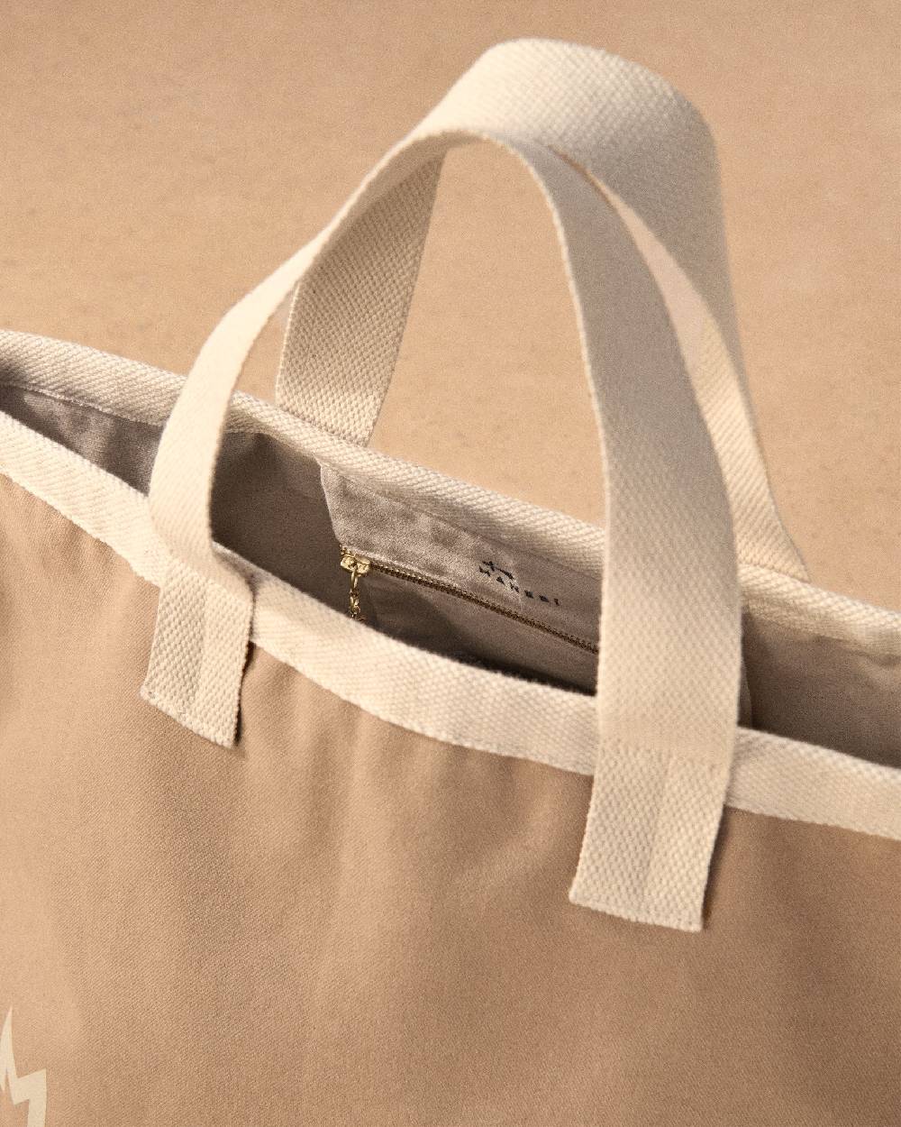 Manebí Canvas California Tote Bag - Desert With Ecru Logo Acquista Ora