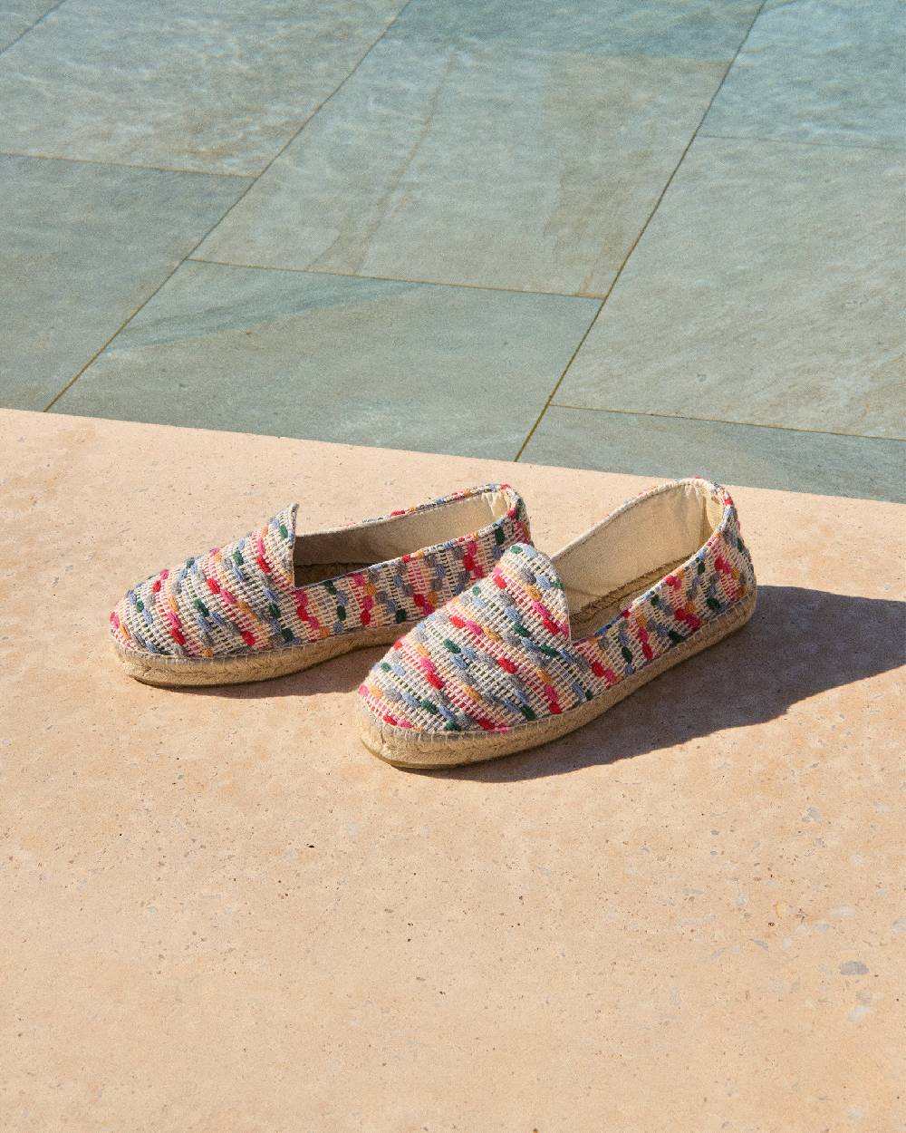 Manebí Cotton Jaquard Espadrilles - Multicolor Stripes Presa