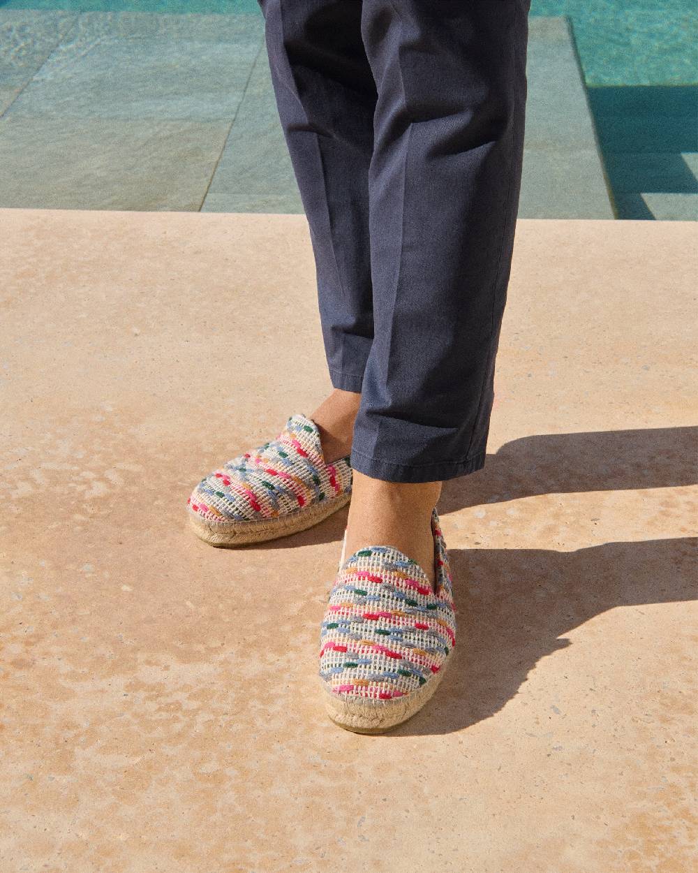 Manebí Cotton Jaquard Espadrilles - Multicolor Stripes Presa