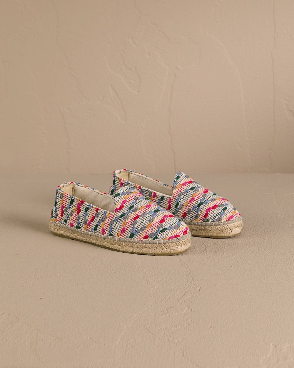 Manebí Cotton Jaquard Espadrilles - Multicolor Stripes Presa
