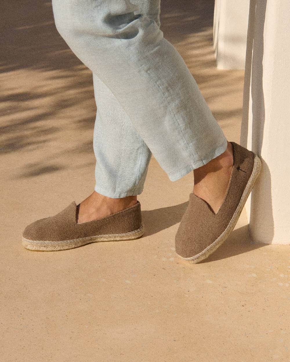 Manebí Coarse Woven Canvas Espadrilles - Vintage Taupe Online