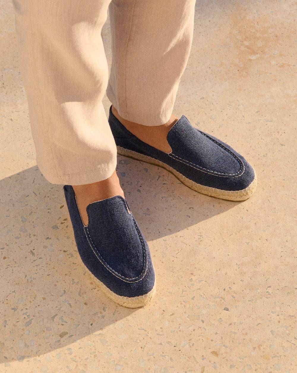 Manebí Organic Hemp Traveler Loafers|Espadrilles - Navy Outlet