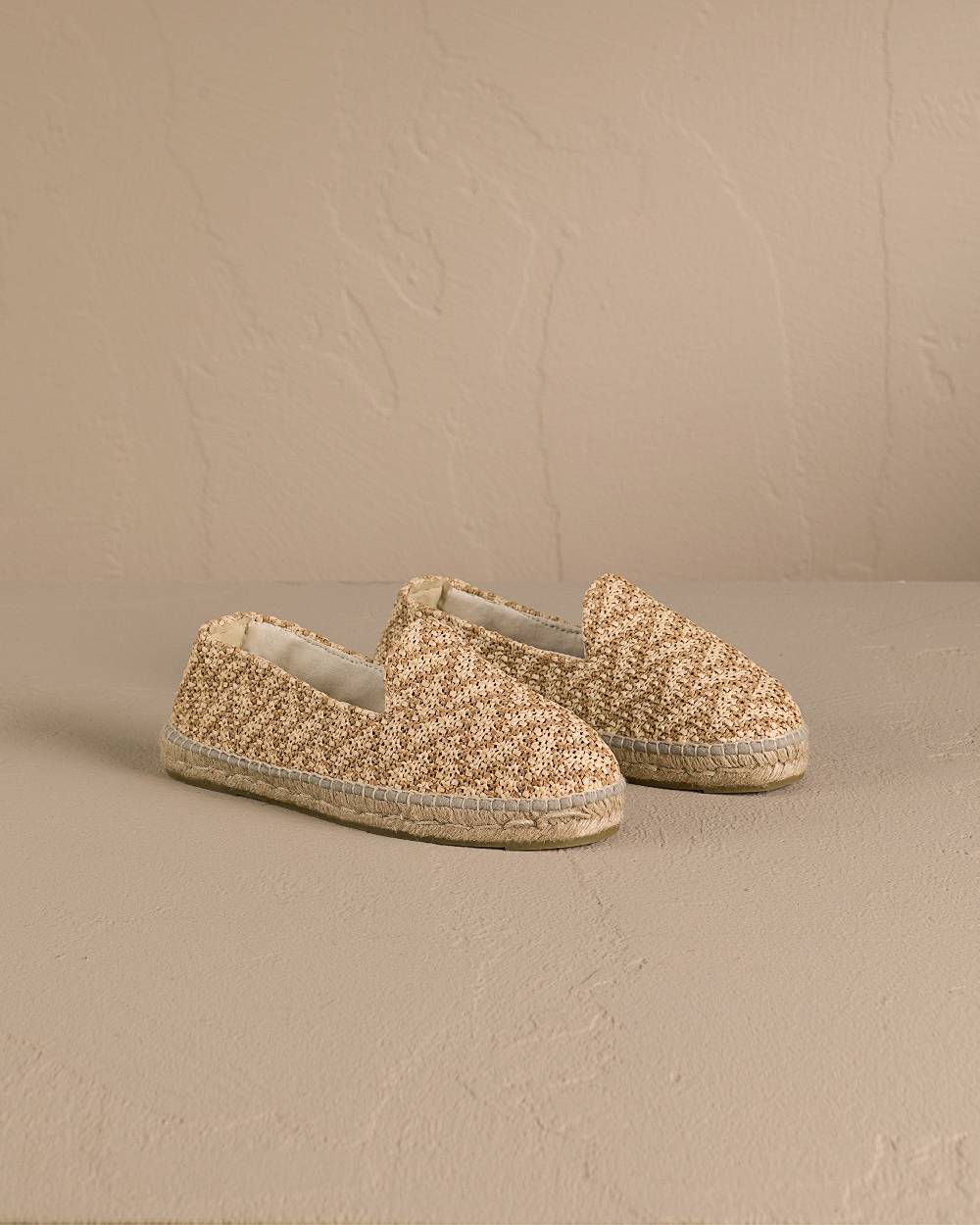 Manebí Raffia Zig Zag Espadrilles - Cream \u0026 Natural I Più Venduti