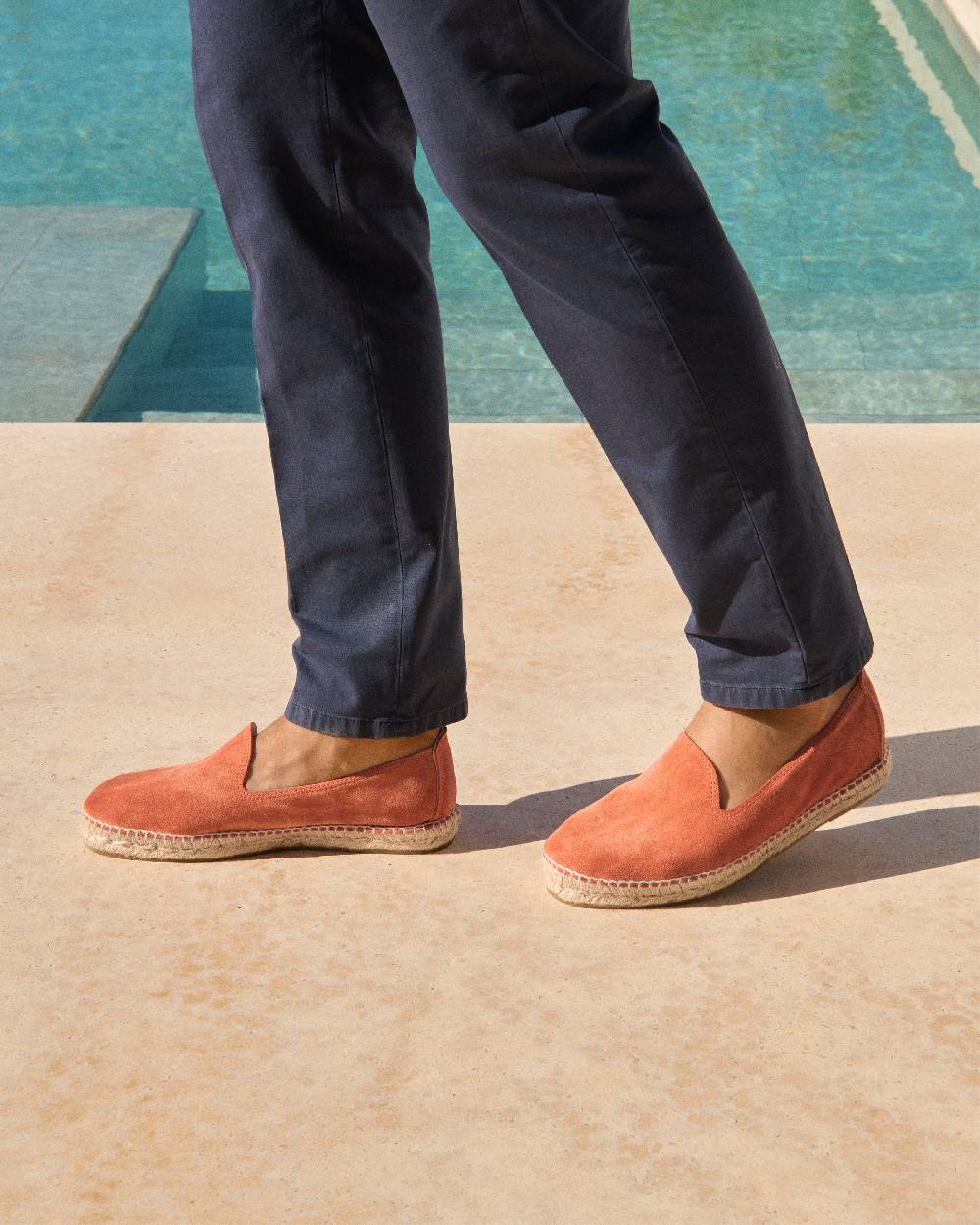 Manebí Suede Espadrilles - Orange Rust Negozio