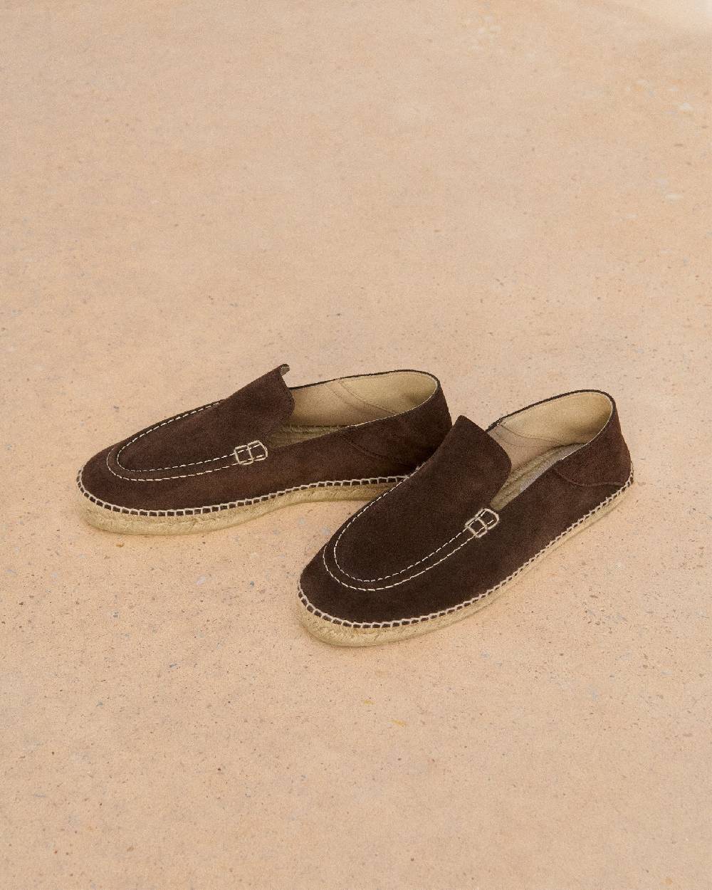Manebí Suede Traveler Loafers|Espadrilles - Cocoa In Saldo