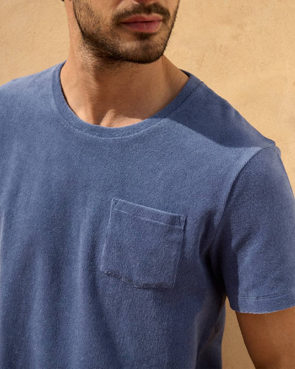 Manebí Organic Terry Cotton|Emilio T-Shirt - Petrole Italy