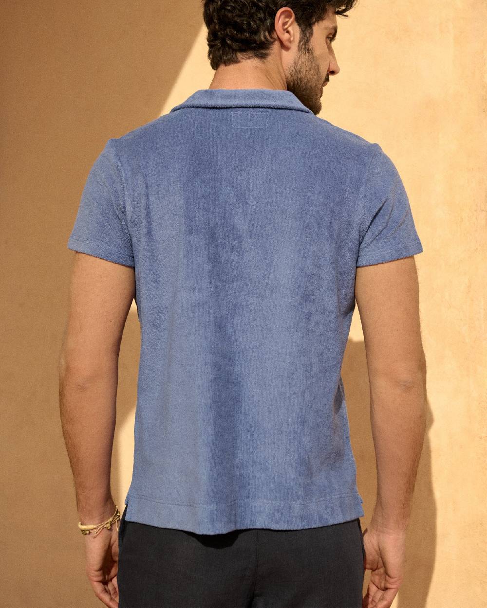 Manebí Organic Terry Cotton|Olive Polo Shirt - Short Sleeves Petrole Italia