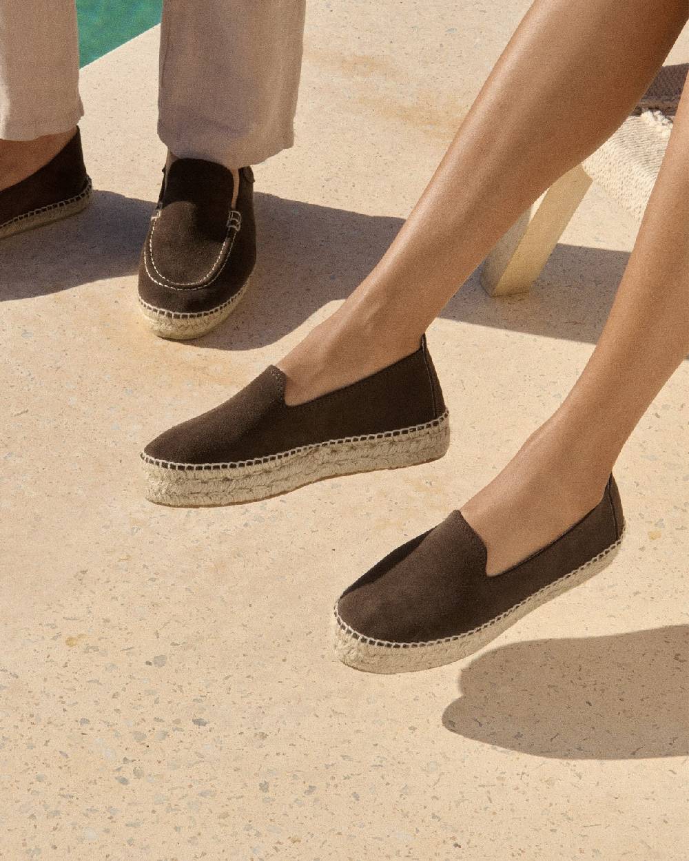 Manebí Suede Double Sole Espadrilles - Hamptons Cocoa 2025