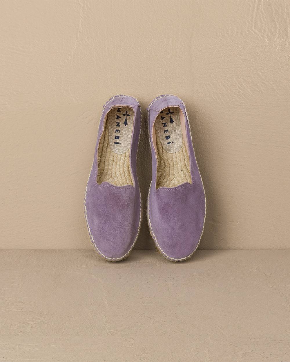 Manebí Suede Double Sole Espadrilles - Hamptons Wisteria Lilac In Linea