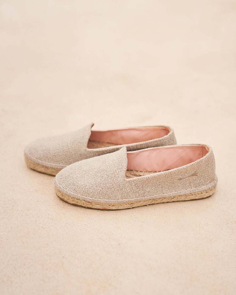 Manebí Organic Linen Flat Espadrilles - La Havana Natural Soddisfazione Garantita