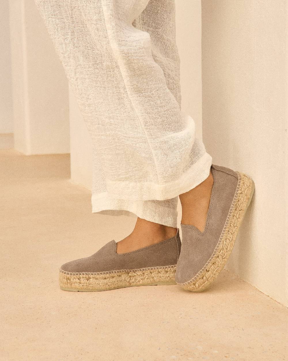 Manebí Espadrillas con doppia suola - Hamptons - Coco Brown Acquista Ora