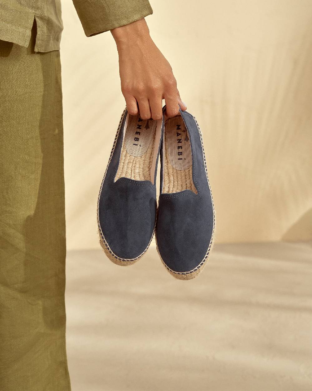 Manebí Espadrillas con doppia suola - Hamptons - Patriot Blu Fino Al -60%