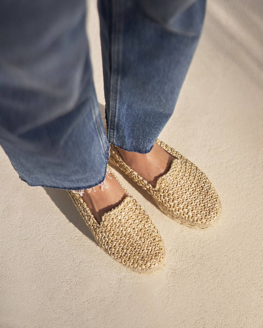 Manebí Raffia Double Sole Espadrilles - Yucatán Raffia Net Sottocosto