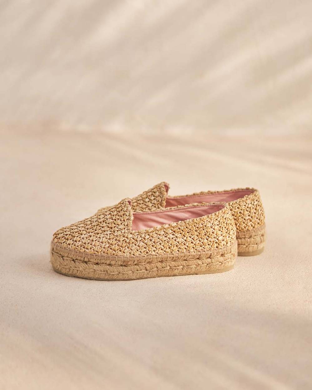 Manebí Raffia Double Sole Espadrilles - Yucatán Raffia Net Sottocosto