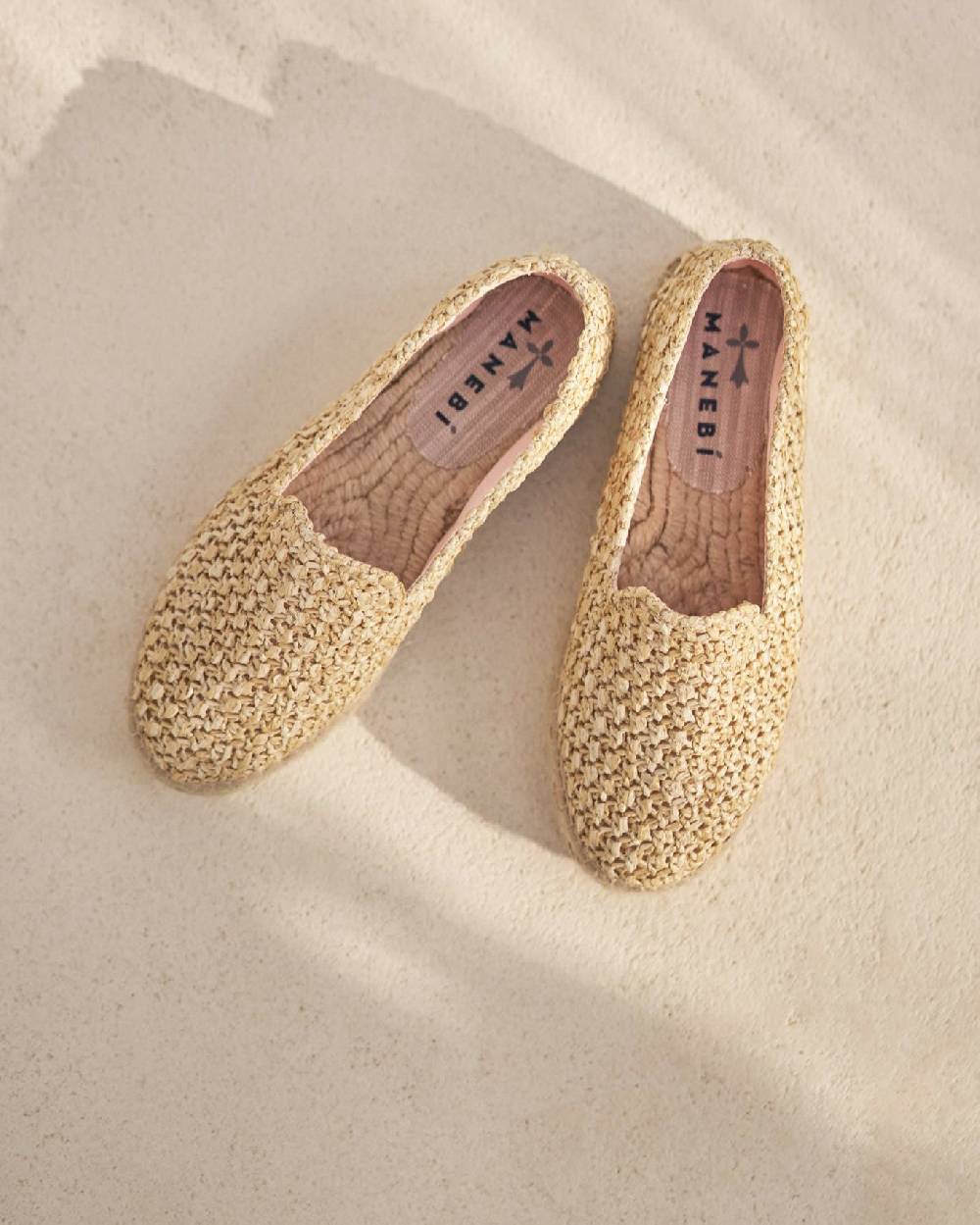 Manebí Raffia Double Sole Espadrilles - Yucatán Raffia Net Sottocosto