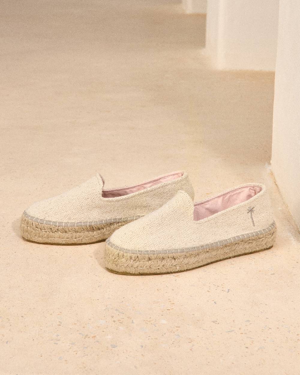 Manebí Coarse Woven Canvas|Double Sole Espadrilles - Yucatán Natural Convenienza