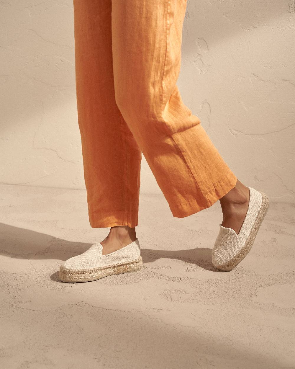 Manebí Coarse Woven Canvas|Double Sole Espadrilles - Yucatán Natural Convenienza