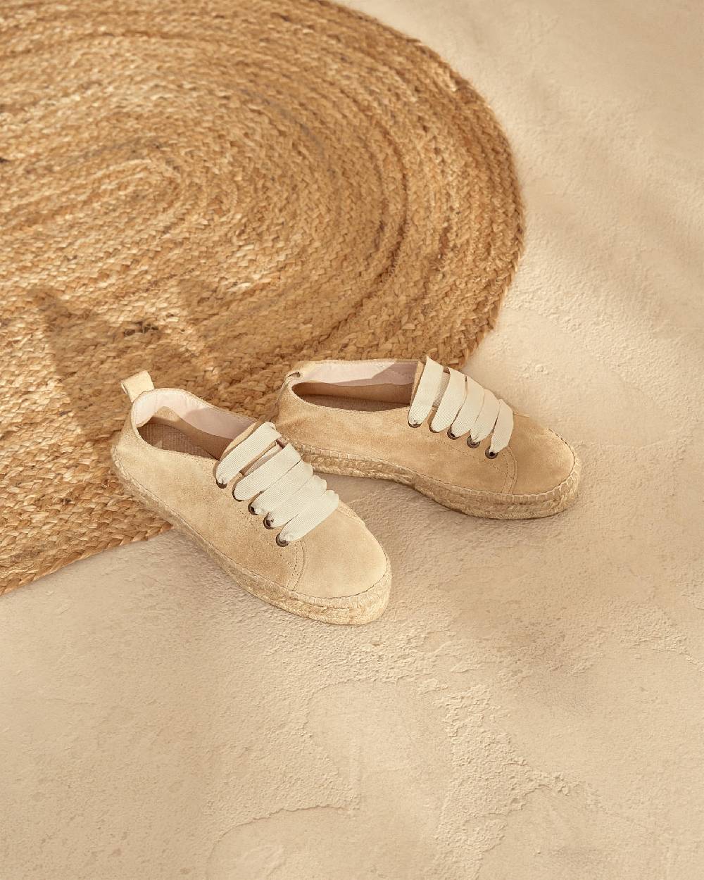 Manebí Espadrillas stringate - Hamptons - Beige champagne Novità