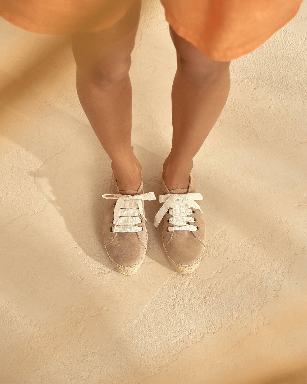 Manebí Espadrillas stringate - Hamptons - Vintage Taupe Offerta