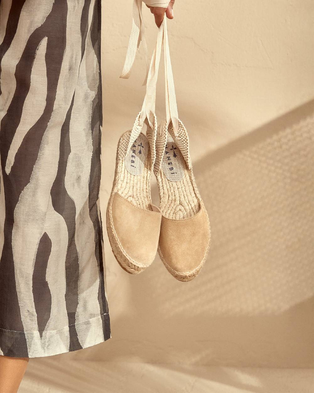 Manebí Valenciana con suola bassa - Hamptons - Champagne Beige Outlet
