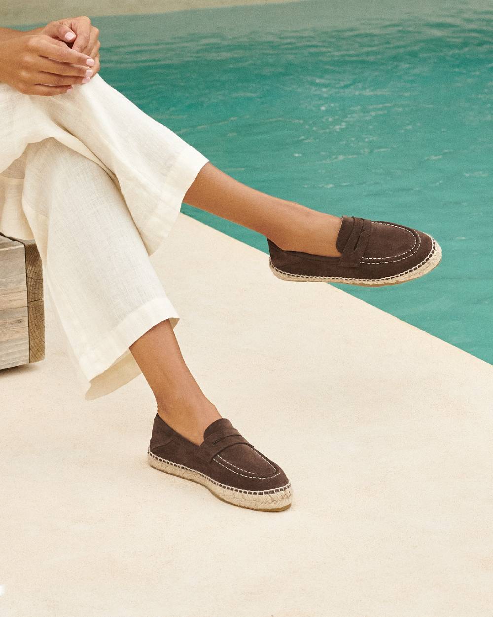 Manebí Suede Loafers Espadrilles - Hamptons Cocoa I Più Venduti