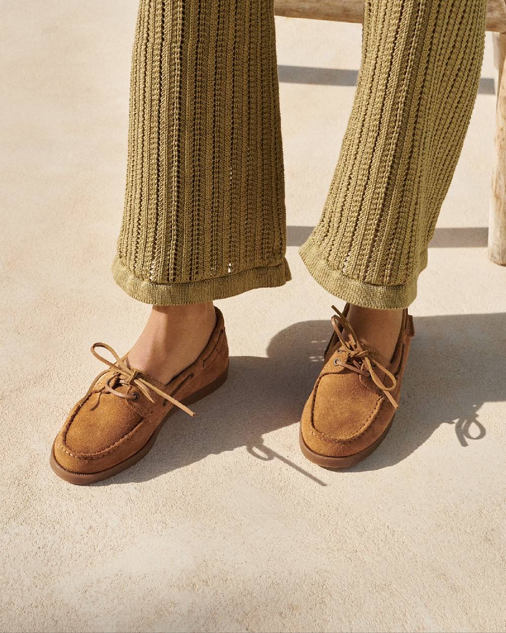 Manebí Suede Boat-Shoes - Hamptons Cuero Nuova