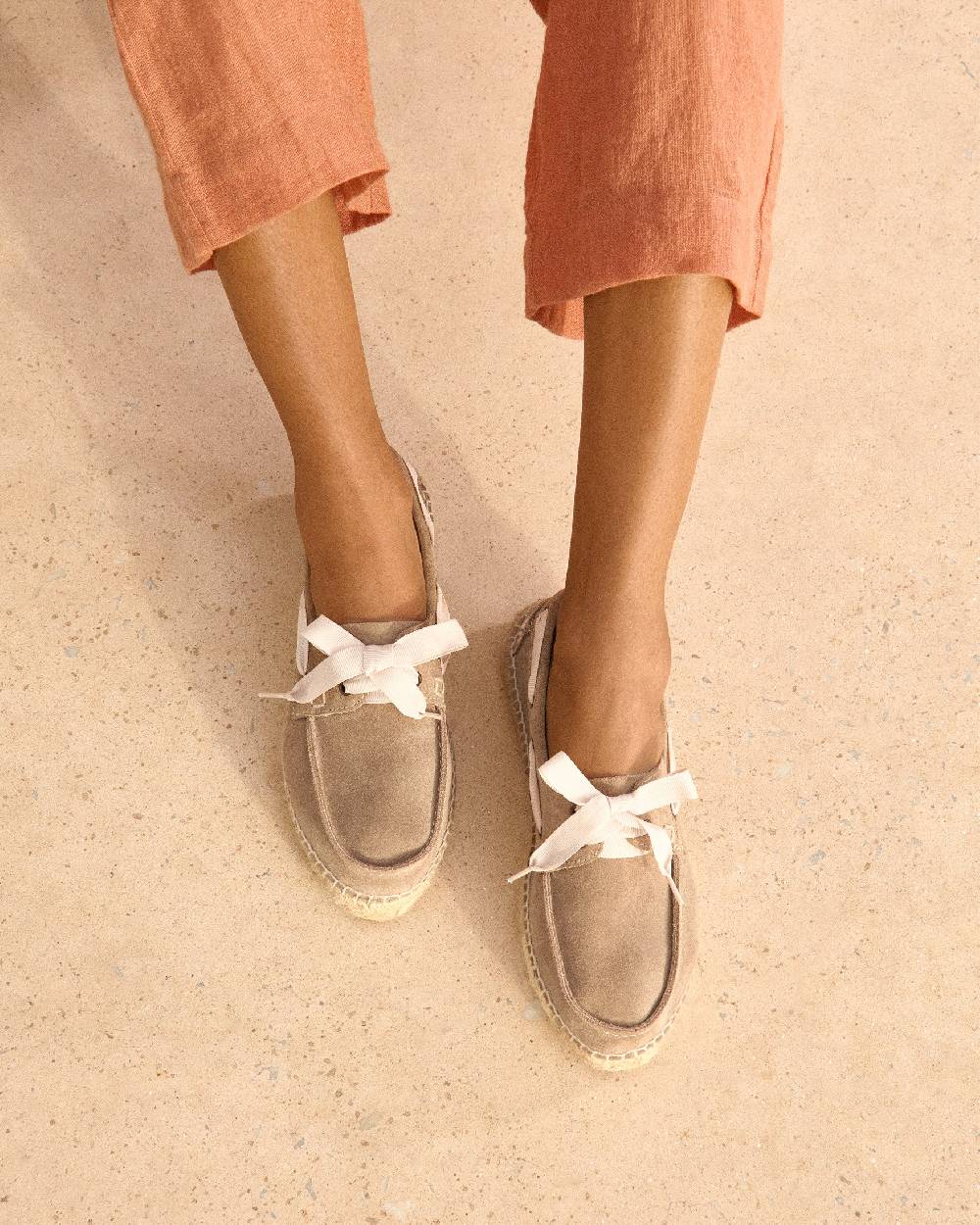 Manebí Scarpe da barca - Hamptons - Vintage Taupe Moda