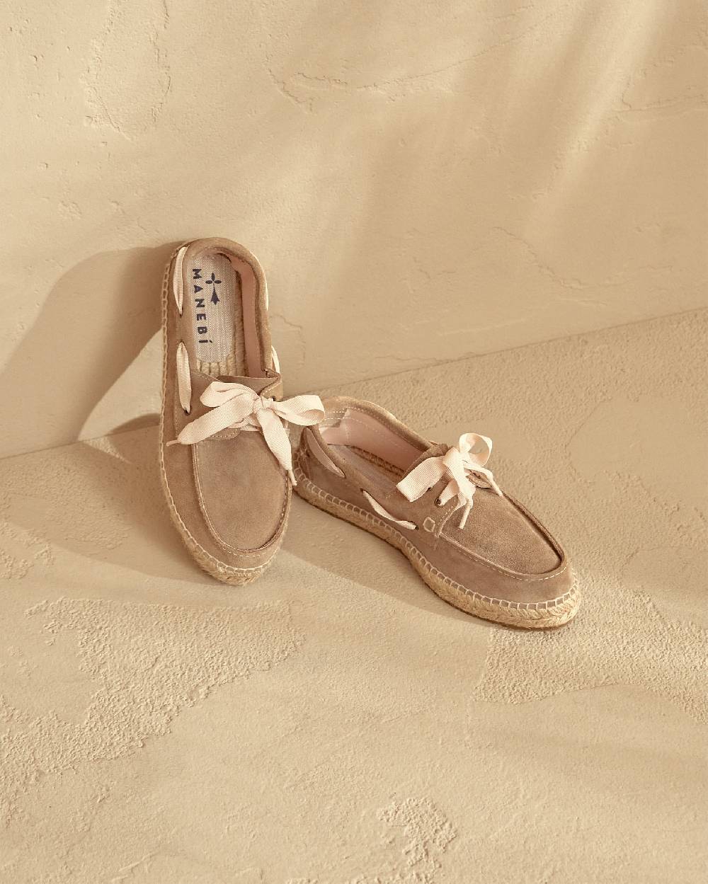 Manebí Scarpe da barca - Hamptons - Vintage Taupe Moda