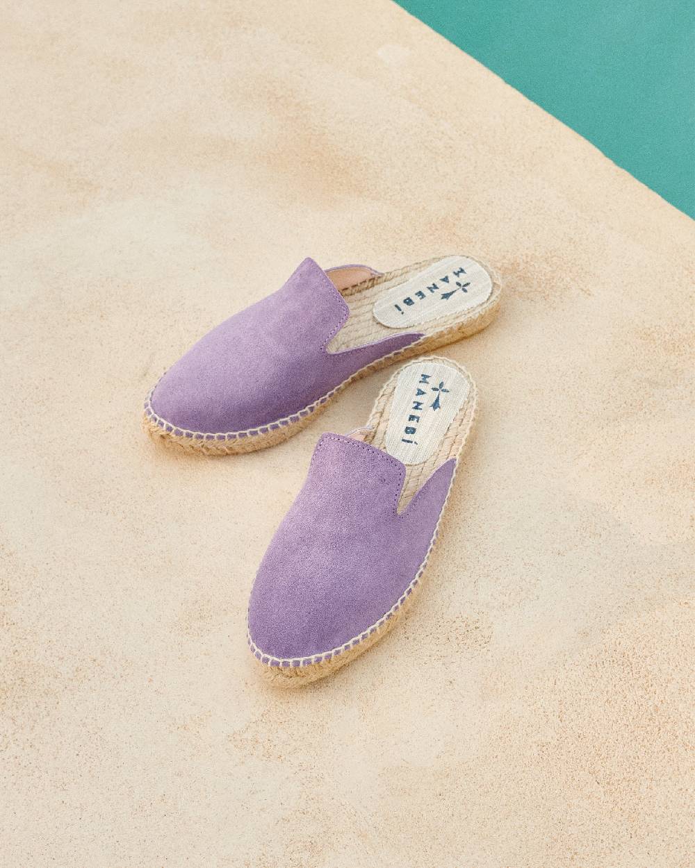 Manebí Suede Mules - Wisteria Lilac Italia