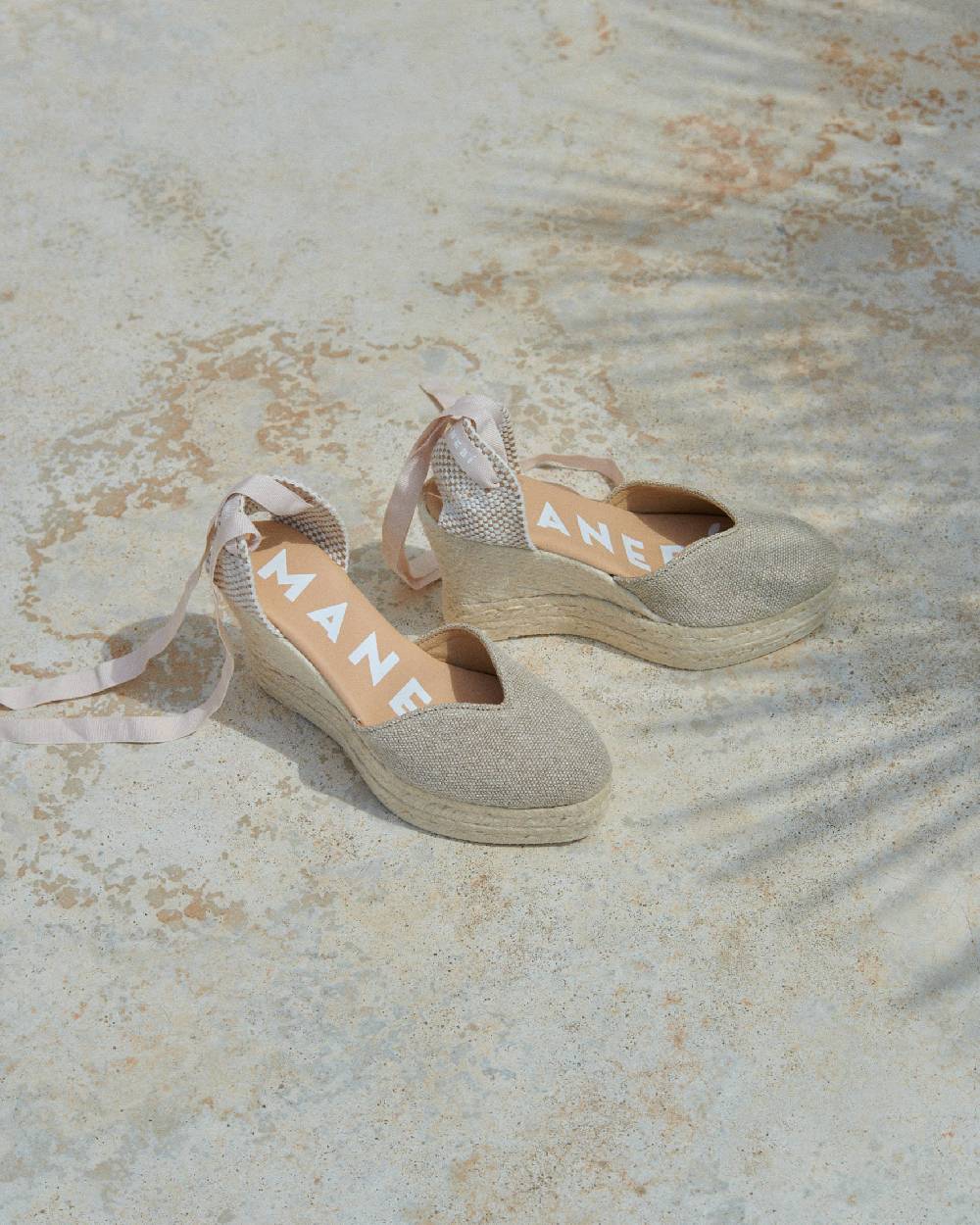Manebí Organic Hemp Heart-Shaped|Wedge Espadrilles - La Havana Natural Vendite Flash