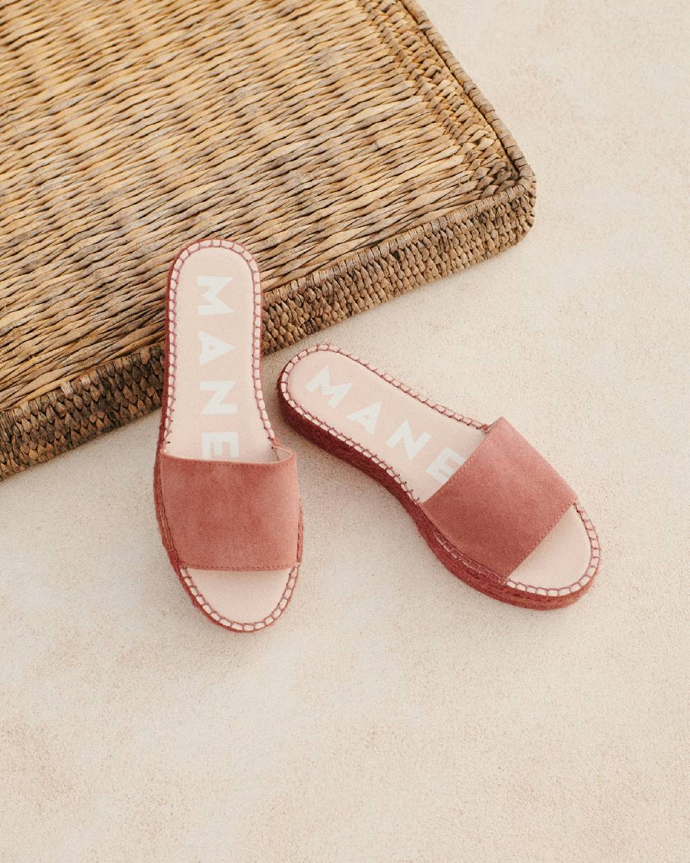 Manebí Suede Double Sole Slides - Terracotta On Tone Offerta esclusiva