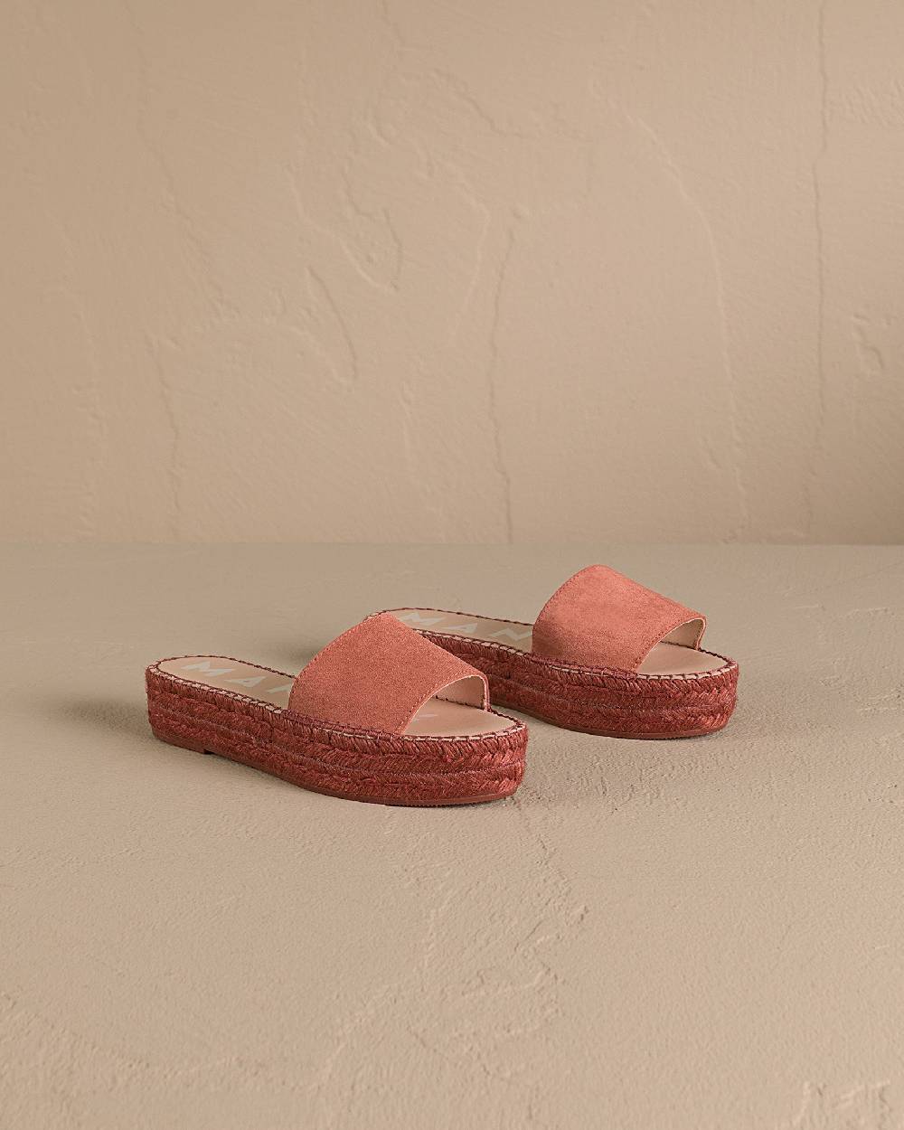 Manebí Suede Double Sole Slides - Terracotta On Tone Offerta esclusiva