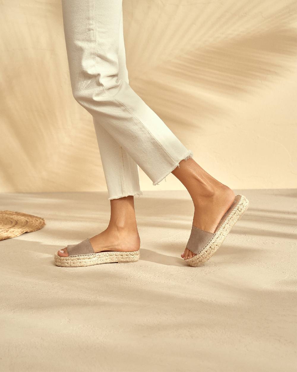 Manebí Suede Double Sole Slides - Hamptons Coco Brown Vendite stagionali