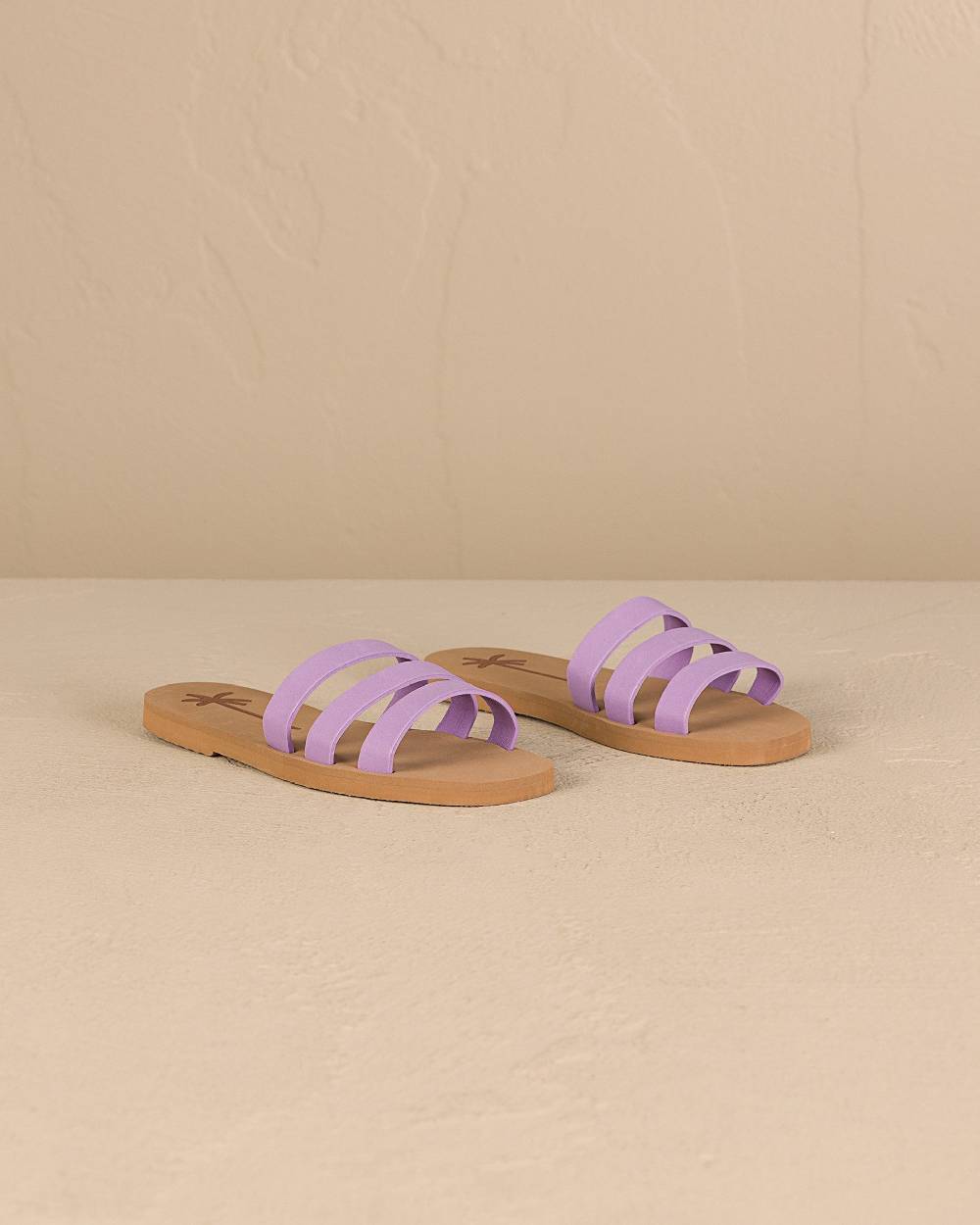 Manebí Eva Three Bands|Swim Sandals - Wisteria Lilac \u0026 Cuero Offerta migliore