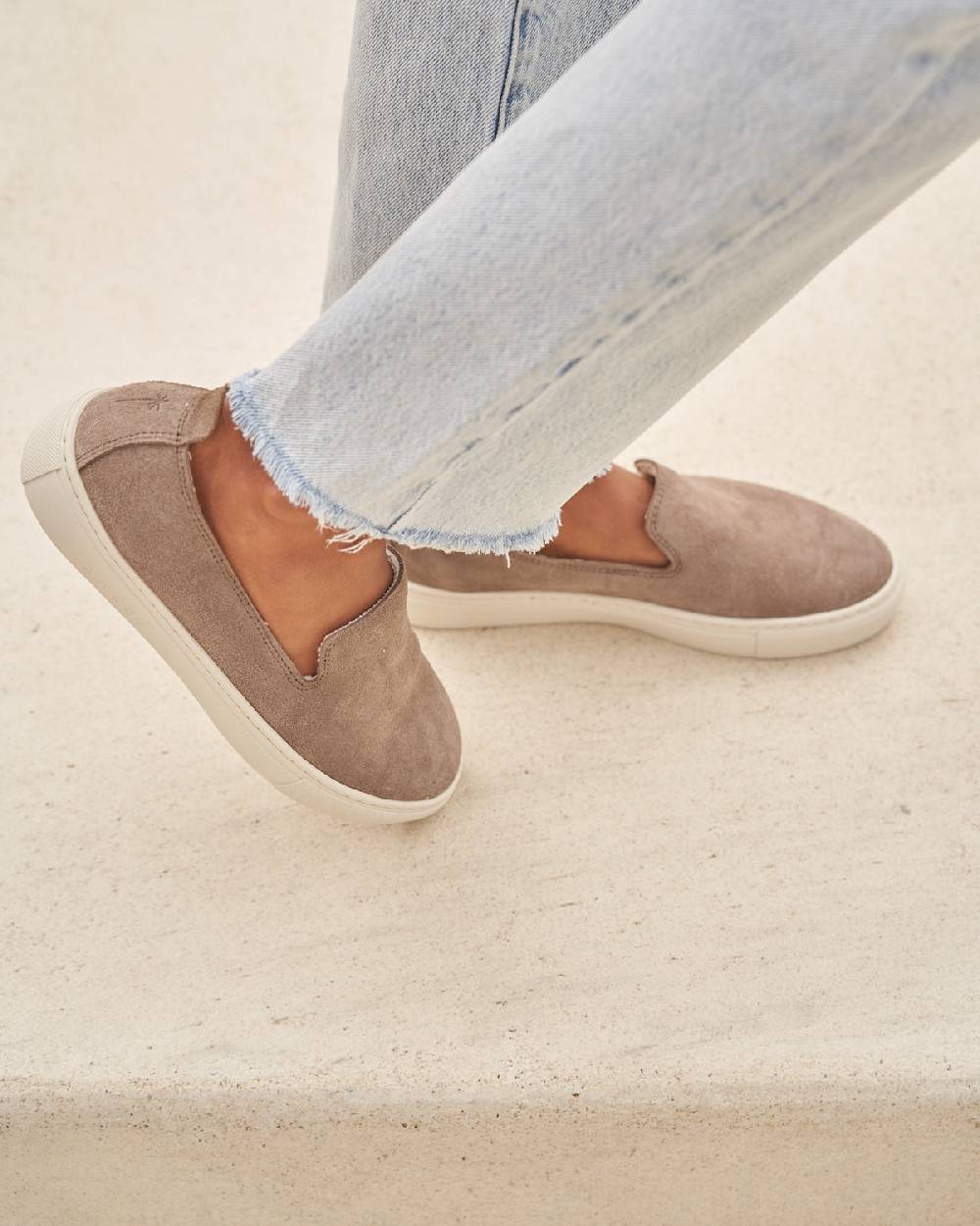 Manebí Suede Slip-On - Hamptons Coco Brown Offerte speciali