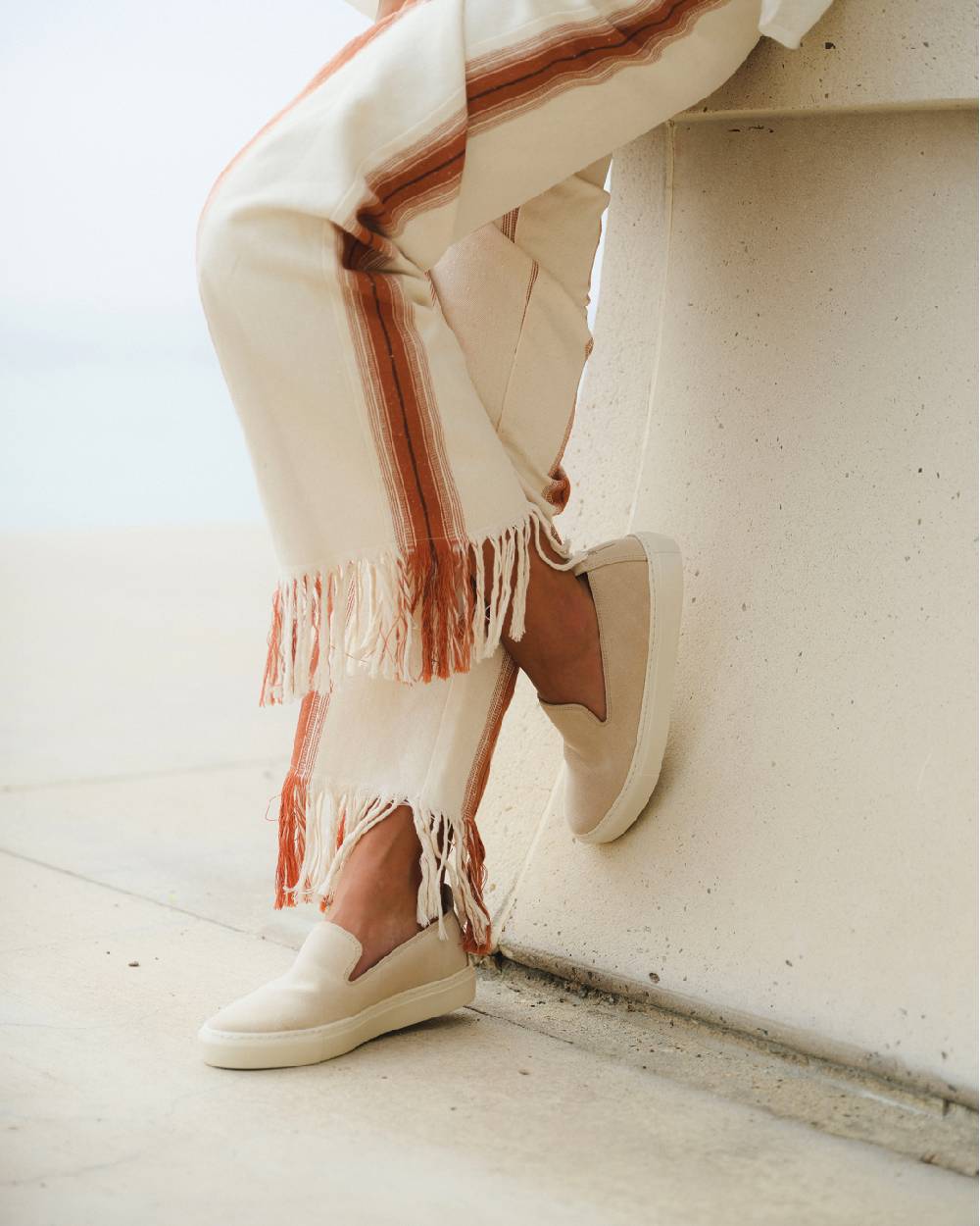 Manebí Suede Slip-On - Hamptons Champagne Beige Enormi risparmi