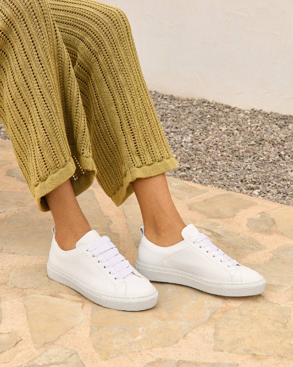 Manebí Leather Sneakers - Canyon Off White Prezzo basso