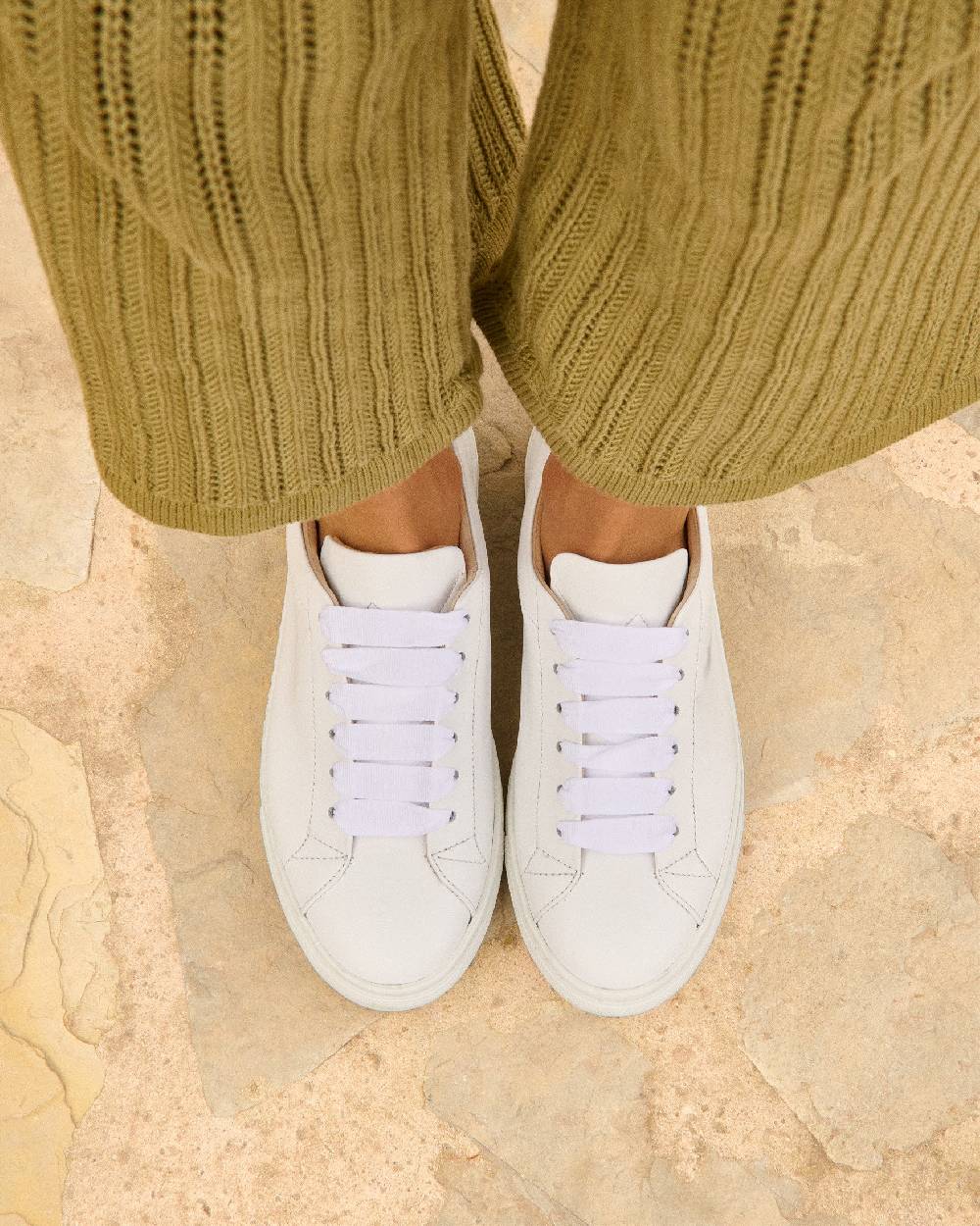 Manebí Leather Sneakers - Canyon Off White Prezzo basso