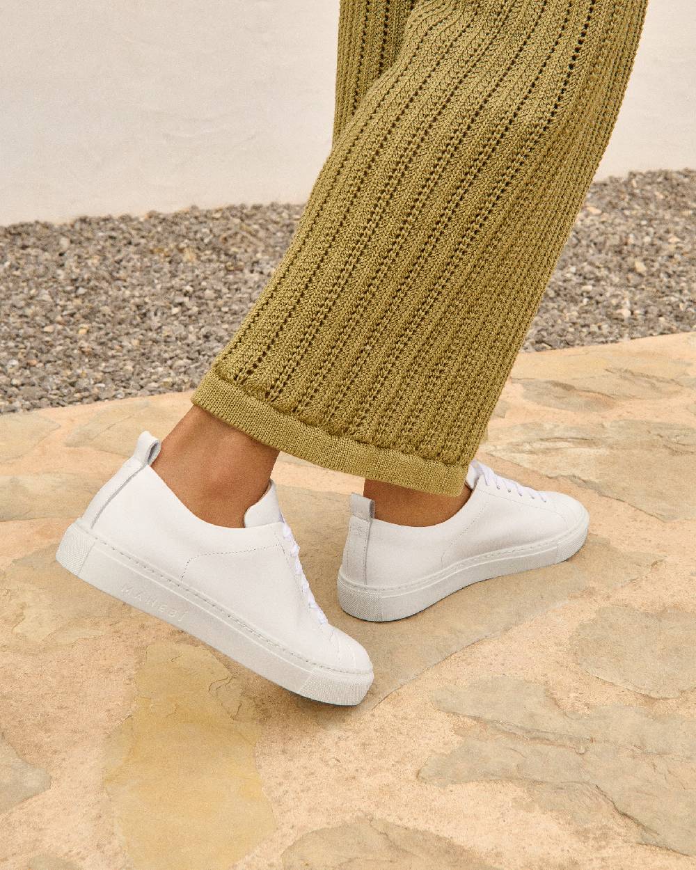 Manebí Leather Sneakers - Canyon Off White Prezzo basso