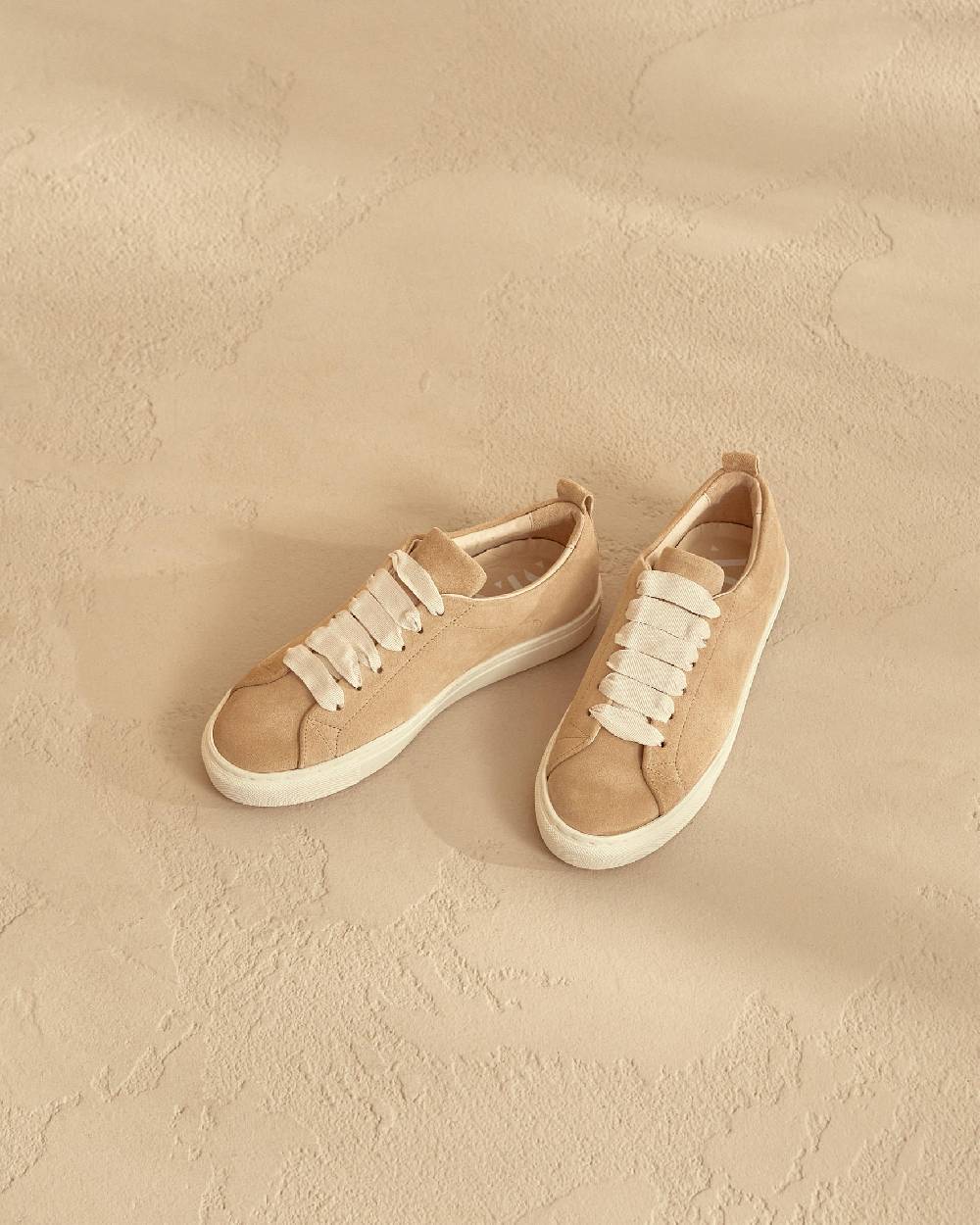 Manebí Suede Sneakers - Hamptons Champagne Beige Super Saving Price