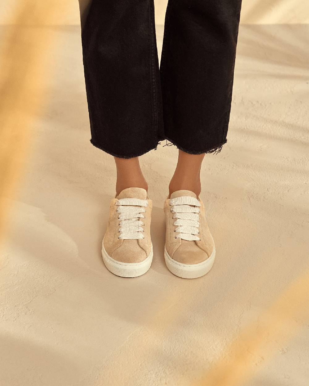 Manebí Suede Sneakers - Hamptons Champagne Beige Super Saving Price
