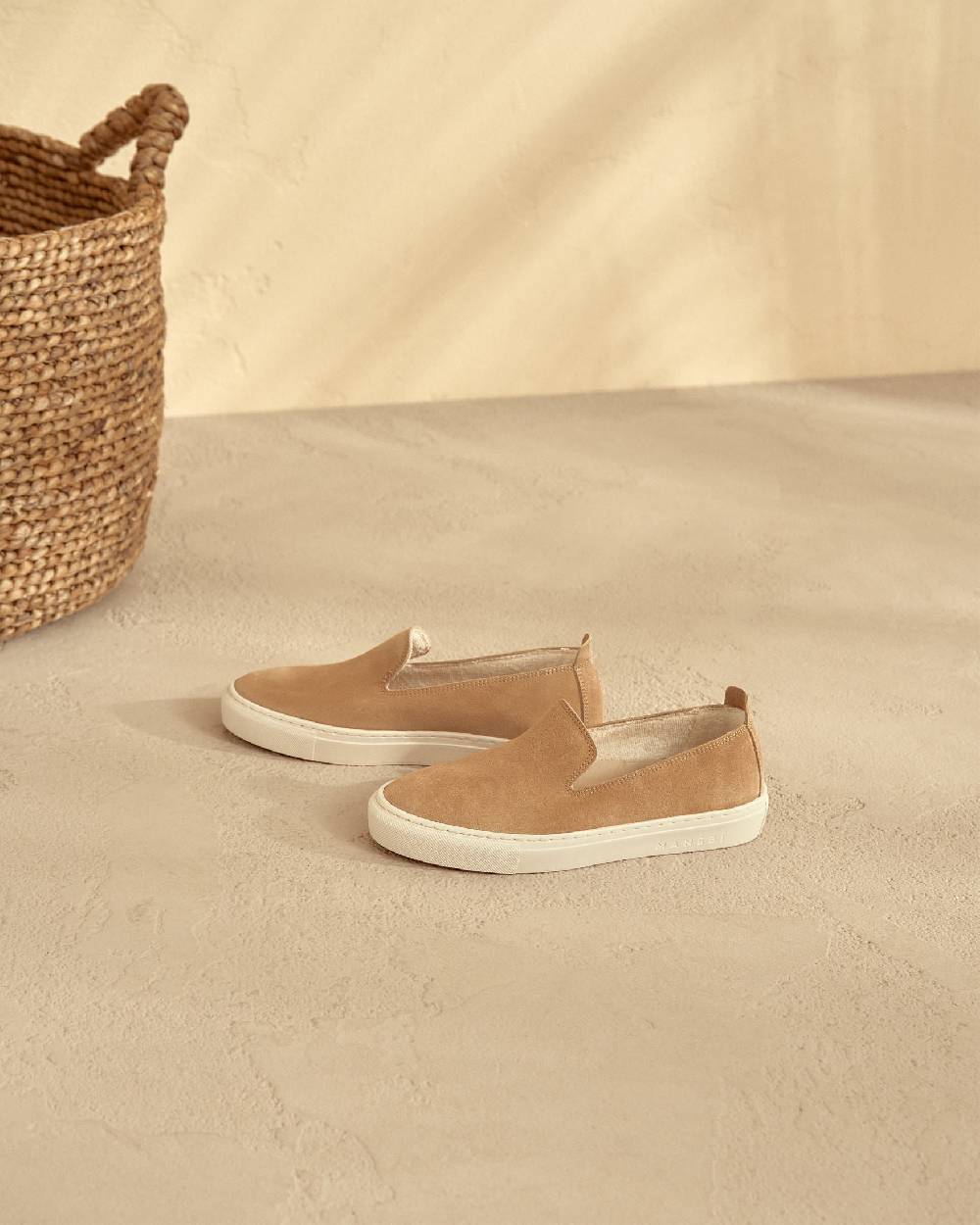 Manebí Suede Slip-On - Hamptons Champagne Beige Offerta settimanale